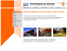 Tablet Screenshot of christophorusschule.christophoruswerk.de